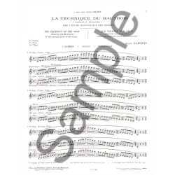L. Bleuzet: Technique du Hautbois Vol.1: Etude rationelle des Gammes (Oboe solo)