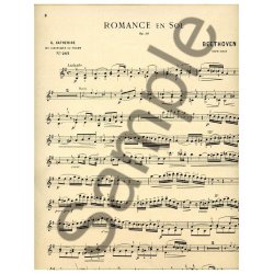 Ludwig van Beethoven: Romance Op.40 in G major (Classiques No.287) (Violin & Piano)