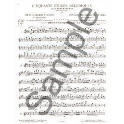 Marcel Moyse: 50 Melodic Studies after Demersseman, Op. 4 - Volume 1 (Flute)