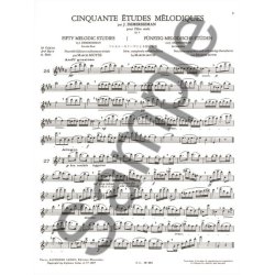 Marcel Moyse: 50 Melodic Studies by Demersseman, for Flute (Volume 2)