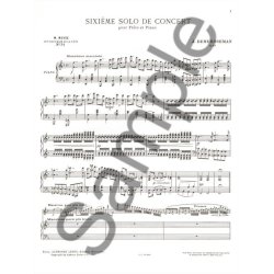 Jules-Auguste Edouard Demersseman: Solo de Concert No.6, Op.82 (Classiques No.74) (Flute & Piano)