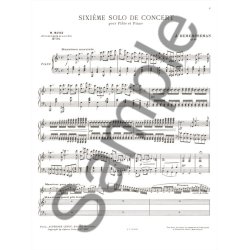 Jules-Auguste Edouard Demersseman: Solo de Concert No.6, Op.82 (Classiques No.74) (Flute & Piano)