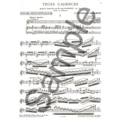 W.A. Mozart: 3 Cadenzas For Concerto KV 314