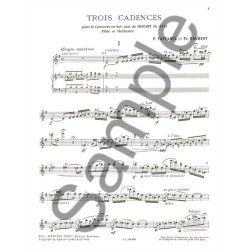 Wolfgang Amadeus Mozart: 3 Cadenzas by P.Taffanel & P.Gaubert for Concerto KV313 (Flute solo)