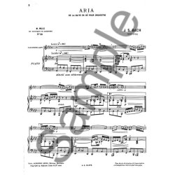 Aria From Suite D Bwv 1068 Alto Sax/Pno