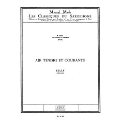 Jean Baptiste Lully: Air tendre et Courante (Classiques No.34) (Saxophone-Alto & Piano)