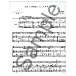 Jean Baptiste Lully: Air tendre et Courante (Classiques No.34) (Saxophone-Alto & Piano)