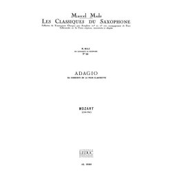 Wolfgang Amadeus Mozart: Adagio (Classiques No.38) (Saxophone-Alto & Piano)