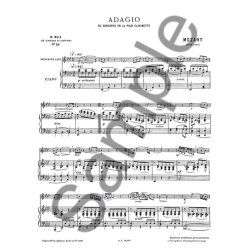 Wolfgang Amadeus Mozart: Adagio (Classiques No.38) (Saxophone-Alto & Piano)
