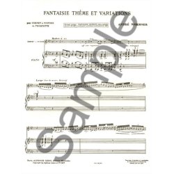 Lucien Wurmser: Fantaisie, Th&egrave;me et Variations (Bb trpt) (Trumpet & Piano)