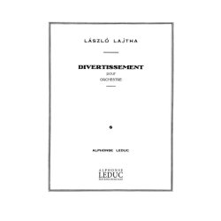 Lajtha Divertissement In 4 Orchestra Score