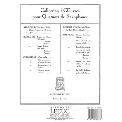 Gabriel Piern&eacute;: La Veill&eacute;e de l'Ange Gardien Op.14, No.3 (Saxophones 4)