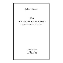 Hansen Enseignement Sup. De La Musique 500 Questions Et Reponses Book
