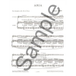 Jacques Ibert: Aria In D Flat - Alto Saxophone And Piano