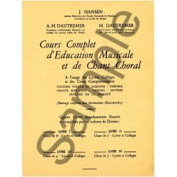 Jules Hansen: Ecriture musicale Vol.3 (Book)