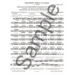 Fernand Oubradous: Enseignement complet Vol.3 (Bassoon solo)