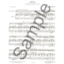 Eugene Bozza: Aria (Alto Saxophone/Piano)