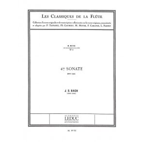 Johann Sebastian Bach: Sonata No.4, BWV1033 in C major (Classiques No.5) (Flute & Piano)