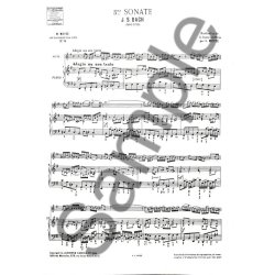 Johann Sebastian Bach: Sonata No.5, BWV1034 in E minor (Classiques No.8) (Flute & Piano)