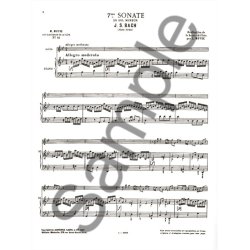 Johann Sebastian Bach: Sonata No.7, BWV1020 in G minor (Classiques No.15) (Flute & Piano)
