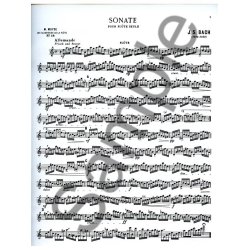 Johann Sebastian Bach: Sonata BWV1013 in A minor (Classiques No.18) (Flute solo)