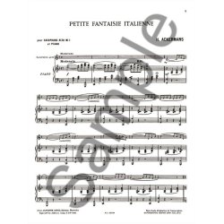 H.de Ackermans: Petite Fantaisie italienne (Saxophone-Alto & Piano)