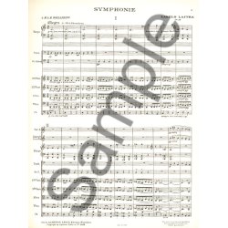 Lajtha Sinfonie Ou Sinfonie No.1 In 4 Orchestra Score