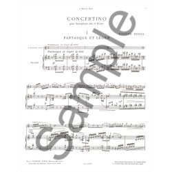 Eug&egrave;ne Bozza: Concertino (Saxophone-Alto & Piano)