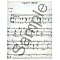 Edouard Victor Antoine Lalo: Chants russes (Classiques No.348) (Violin & Piano)