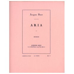 Jacques Ibert: Aria (Clarinet And Piano)