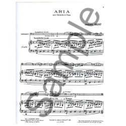 Jacques Ibert: Aria (Clarinet And Piano)