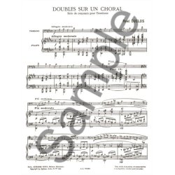 Ren&eacute; Duclos: Doubles sur un Choral (Trombone & Piano)