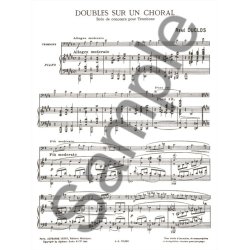 Ren&eacute; Duclos: Doubles sur un Choral (Trombone & Piano)