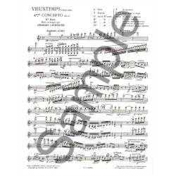 Vieuxtemps Premier Solo Extrait Concerto No 4 Op 31 Violin & Piano Bk