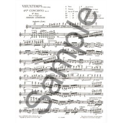 Vieuxtemps Premier Solo Extrait Concerto No 4 Op 31 Violin & Piano Bk