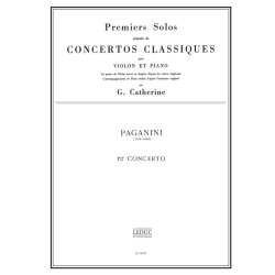 Paganini Premier Solo Extrait Concerto No 1 Violin & Piano Book