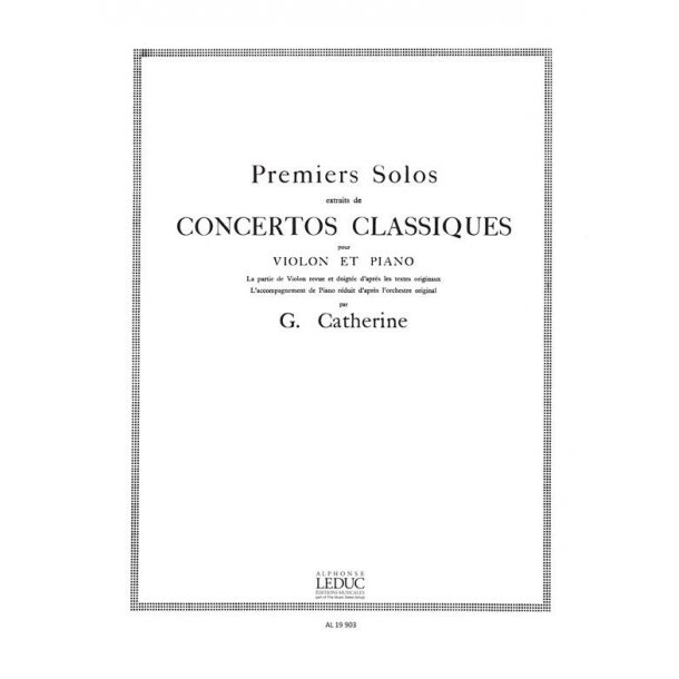 Spohr Catherine Premier Solo Extrait Concerto No 9 Violin & Piano Book