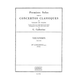 Vieuxtemps Premier Solo Extrait Concerto No 1 In E Violin & Piano Book
