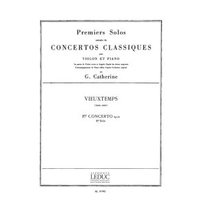 Vieuxtemps Premier Solo Extrait Concerto No 1 In E Violin & Piano Book