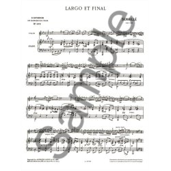 Jean-Baptiste Senaill&eacute;: Largo et Final (Classiques No.372) (Violin & Piano)