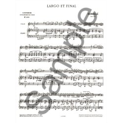 Jean-Baptiste Senaill&eacute;: Largo et Final (Classiques No.372) (Violin & Piano)