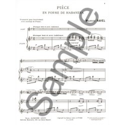 Maurice Ravel: Pi&egrave;ce en Forme de Haba&ntilde;era