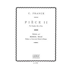 C&eacute;sar Franck: Pi&egrave;ce II (Saxophone-Alto & Piano)
