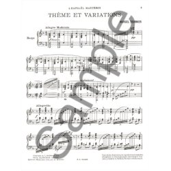 Marcel Tournier: Th&egrave;me et Variations (Harp solo)