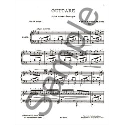 Alphonse Hasselmans: Guitare Op.50 (Harp solo)