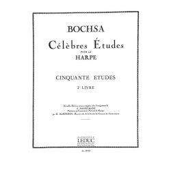 Robert Nicholas Charles Bochsa: 50 Etudes Op.34, Vol.2 (Harp solo)