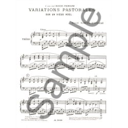 Marcel Louis Auguste Samuel-Rousseau: Variations pastorales sur un vieux No&euml;l (Harp solo)