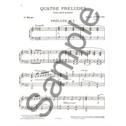 Marcel Tournier: 4 Pr&eacute;ludes Op.16, 1&egrave;re Suite (Harps 2)
