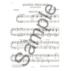 Marcel Tournier: 4 Pr&eacute;ludes Op.16, 1&egrave;re Suite (Harps 2)