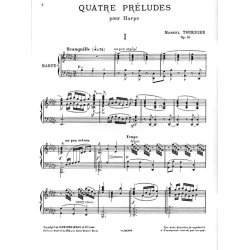 Marcel Tournier: Quatre Pr&eacute;ludes Op.16 (Harp)